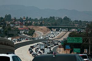 Stevenson Ranch to the left of I-5 northbound