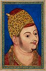 Sultan-Ibrahim-Adil-Shah-II-of-Bijapur. Miniature. Deccan, Bijapur; c. 1590. The David Collection. (cropped)