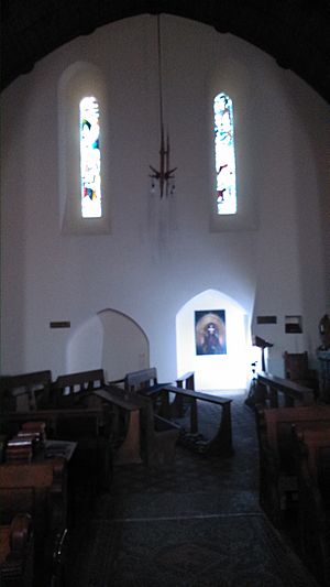 The Lady Chapel from the crossing, Llanbadarn Fawr
