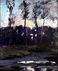 Trees by the River, 1900, by Laura Muntz-Lyall