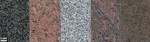 Various granites