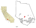 Ventura County California Incorporated and Unincorporated areas Santa Paula Highlighted