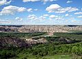 View of Theodore Roosevelt National Park