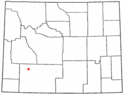 Location of Farson, Wyoming