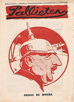 Weekblad Pallieter - voorpagina 1925 43 primo de rivera