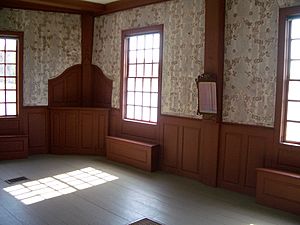 Wentworth-Coolidge Mansion, Portsmouth, New Hampshire, USA, long room