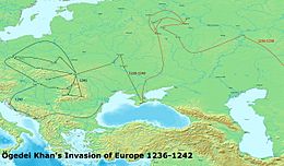 1236-1242 Mongol invasions of Europe