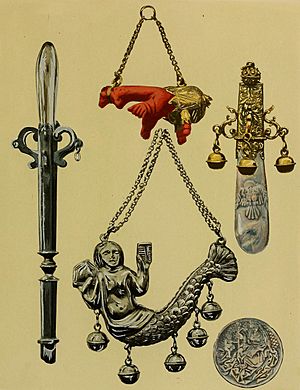 16th and 17th century toy rattles
