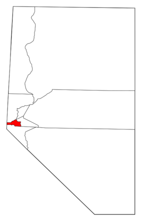 1861 map of Nevada Territory, Ormsby County highlighted.svg