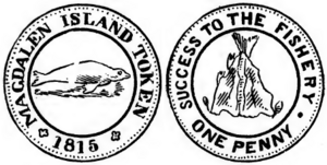 An Illustration of the Magdalen Island Penny Token