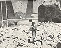Arab Legion soldier in ruins of Hurva