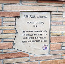 Ash Fork Centennial Marker