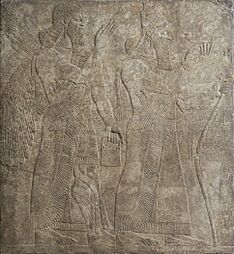 Ashurnasirpal II and a Winged Deity LACMA 66.4.3 (2 of 2)