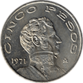 Banco de México AA $5 reverse (1971).png