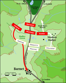 Battle of Barnet, early-battle