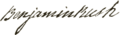 Benjamin Rush signature