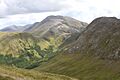 Binn idir and da Log from the south on east spur of Letterbreckaun