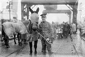 British cavalry regiment leaving Ireland 1922
