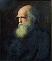 Charles Darwin painting by Walter William Ouless, 1875