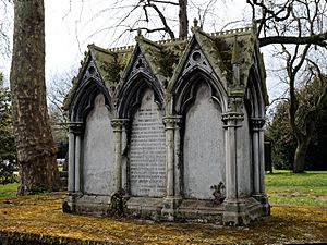 City of London Cemetery - St Dionis Backchurch reburials monument - Newham, London England 2
