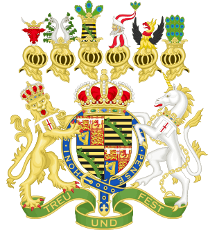 Coat of Arms of Albert of Saxe-Coburg and Gotha