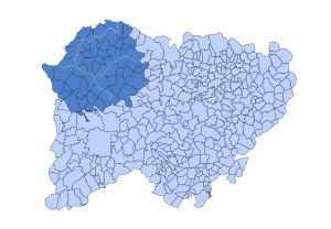 Location in Salamanca