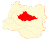 Location of the Los Lagos commune in Los Rios Region