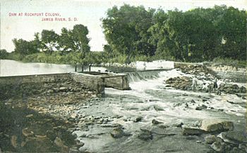 Dam-at-Rockport-Colony-James-River-SD