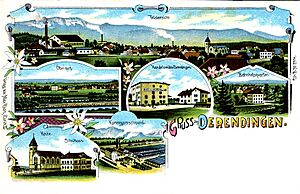 Derendingen - 6 lithographierte Ansichten (AK 2914 Max Roon vor 1920)