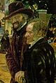 Detail of F. M. Brown, "Work", showing Thomas Carlyle and F. D. Maurice
