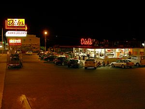Dick's Drive-In Wallingford at night 03 - colormapped