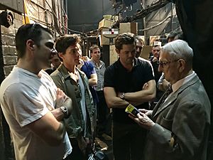 Dick Leitsch with Zachary Quinto, Matt Bomer and Andrew Rannells