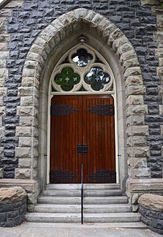 East-facing entrance of First Presbyterian Church of Portland OR (2017)
