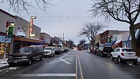 Downtown East Tawas along Newman Street