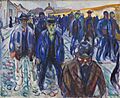 Edvard Munch, Hjemvendende arbejdere, 1914, KMS3823, SMK