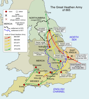 England Great Army map