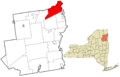 Essex County New York incorporated and unincorporated areas Chesterfield highlighted