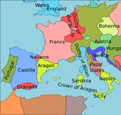 Europa en 1470 (SO) en