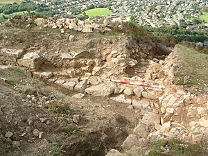 Excavations on Buckton Castle July 2007
