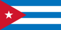 Flag of Cuba sky blue