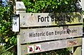 Fort Buckley Historical Site Sign, Wellington, New Zealand, 2014