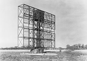GCI (Ground Control of Interception) radar installation at RAF Sopley, Hampshire, 1945. CH15188.jpg