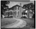 GENERAL VIEW, FACADE (LEFT) and OFFICE (RIGHT) - Point of Honor, Cabell Street between A and B Streets, Lynchburg, Lynchburg, VA HABS VA,16-LYNBU,7-2