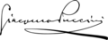 Giacomo Puccini signature