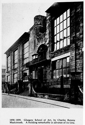 Glasgow School of Art, a building remarkably in advance of its time, 1898-1899