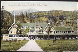 Hotel at Hot Springs, circa 1910.