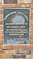 Gumbranch City Hall plaque