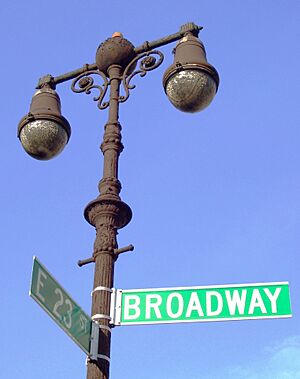 Historic lamppost Broadway and 23rd Street