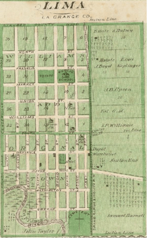 Howe (Lima) Indiana 1876