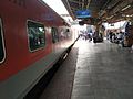 Howrah-New Delhi Duronto Express standing on Patna Junction
